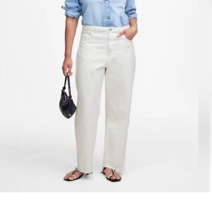 Madewell CURVY PIECED
BARREL-LEG JEANS